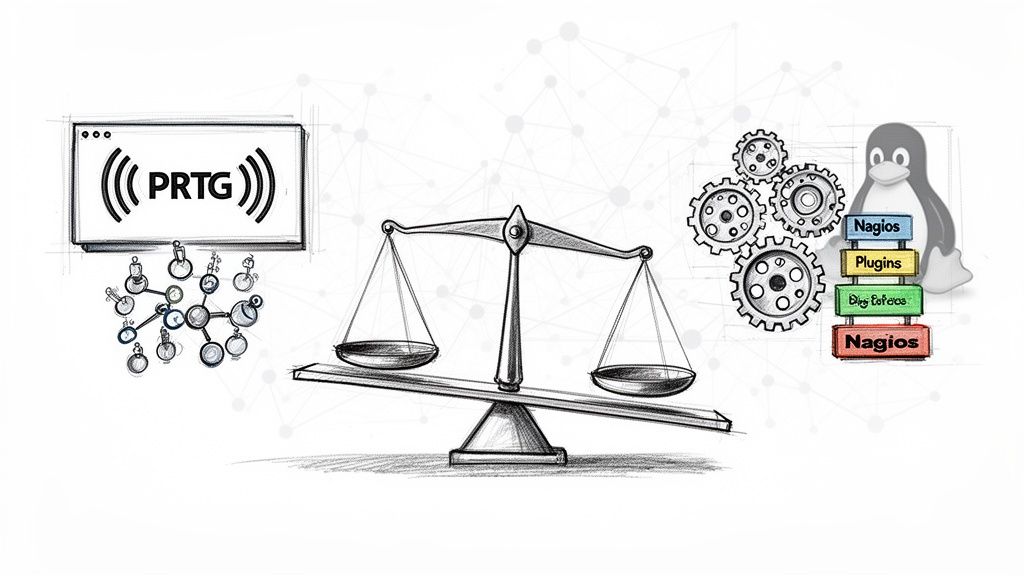 PRTG vs Nagios: A Technical Guide to Choosing Your Monitoring Tool